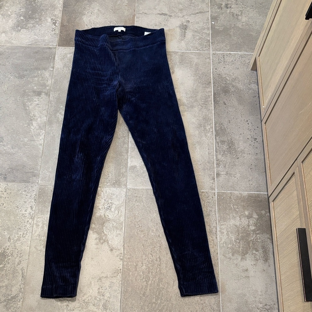 Navy Blue Corduroy Leggings